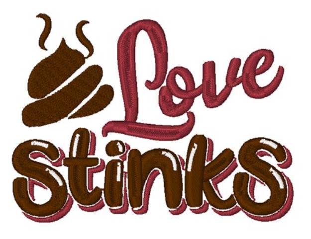Picture of Love Stinks Machine Embroidery Design