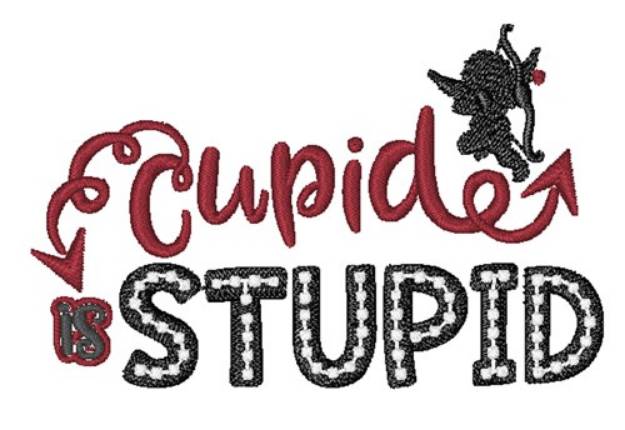 Picture of Cupid Stupid Machine Embroidery Design