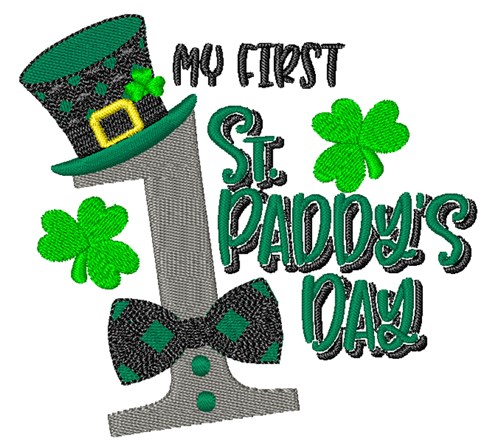 First St Paddys Day Machine Embroidery Design