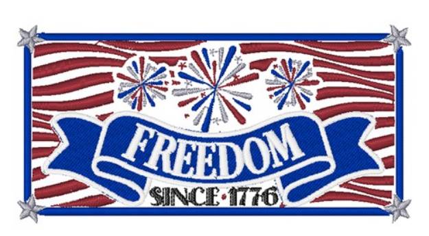 Picture of Freedom Since 1776 Machine Embroidery Design