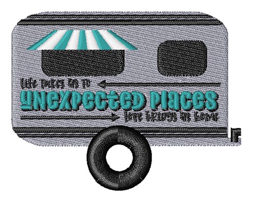 Unexpected Places Machine Embroidery Design