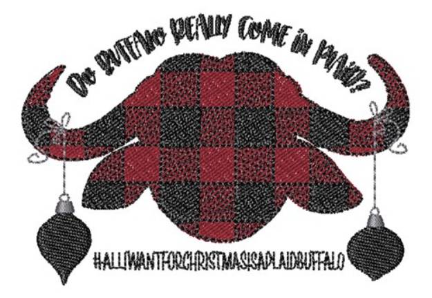 Picture of Buffalo Plaid Machine Embroidery Design
