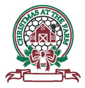 Picture of Christmas At Farm Machine Embroidery Design