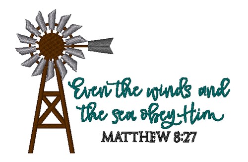 Matthew 8:27 Machine Embroidery Design