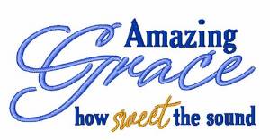 Picture of Amazing Grace Machine Embroidery Design