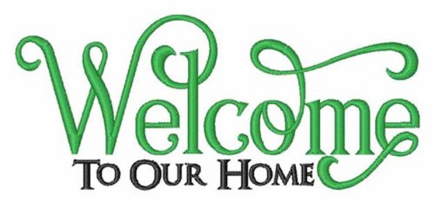 Picture of Welcome To Home Machine Embroidery Design