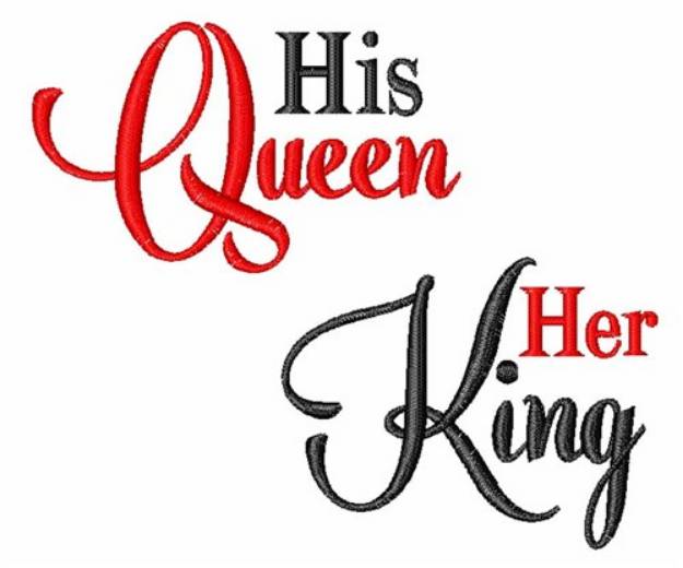 Picture of Queen King Machine Embroidery Design