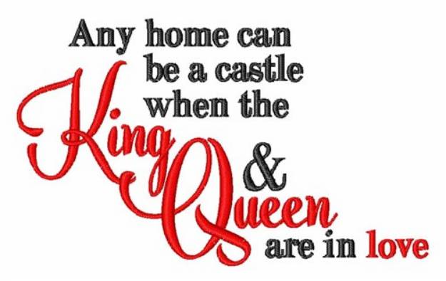 Picture of King & Queen Machine Embroidery Design