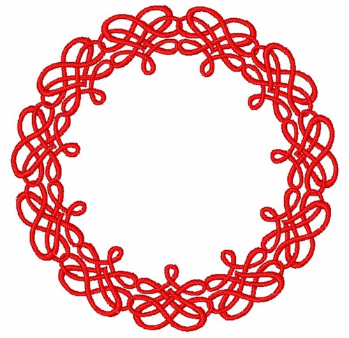 Celtic Wreath Machine Embroidery Design