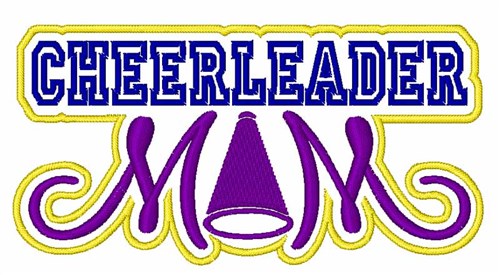 Cheerleader Mom Machine Embroidery Design