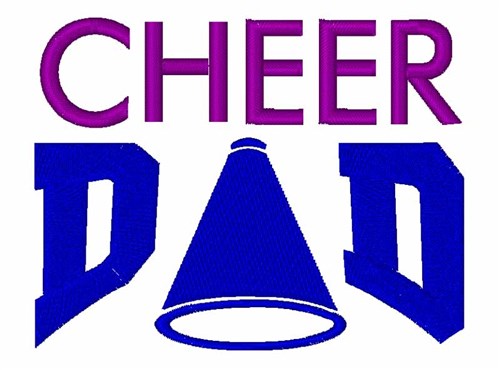 Cheer Dad Machine Embroidery Design