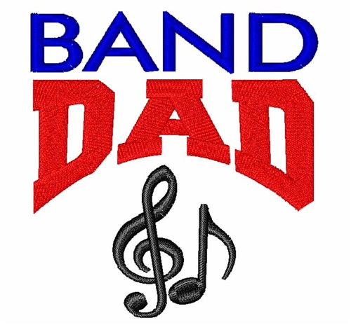 Band Dad Machine Embroidery Design