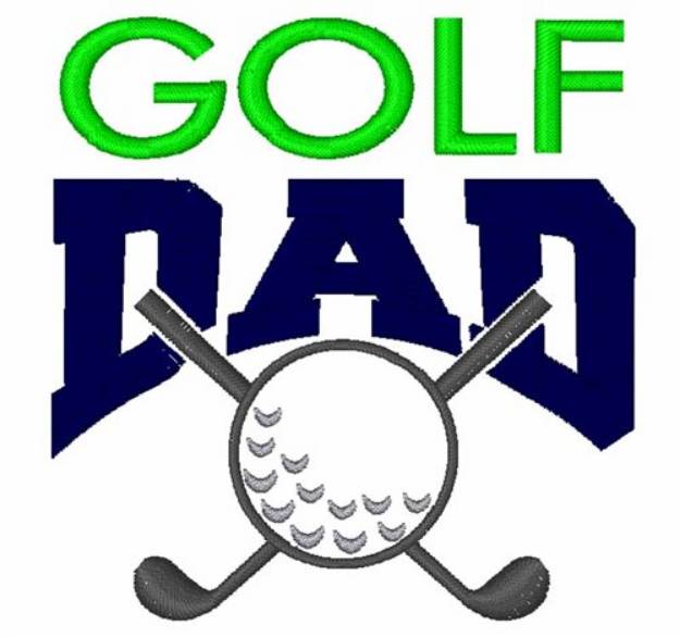 Picture of Golf Dad Machine Embroidery Design