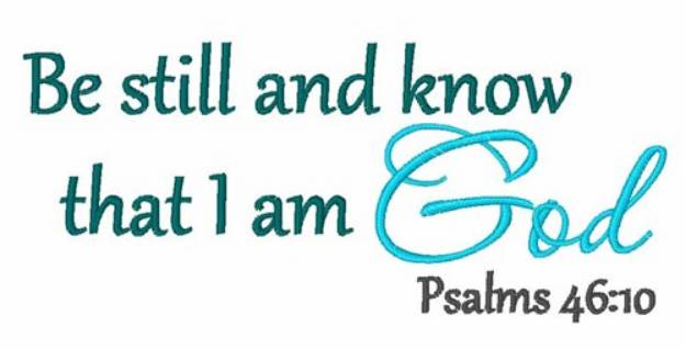 Picture of Psalms 46:10