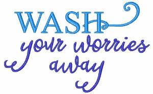 Picture of Wash Worries Away Machine Embroidery Design