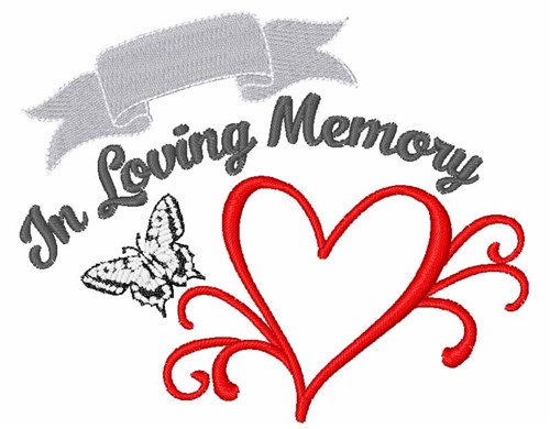 In Loving Memory Machine Embroidery Design