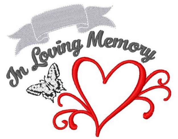 Picture of In Loving Memory Machine Embroidery Design