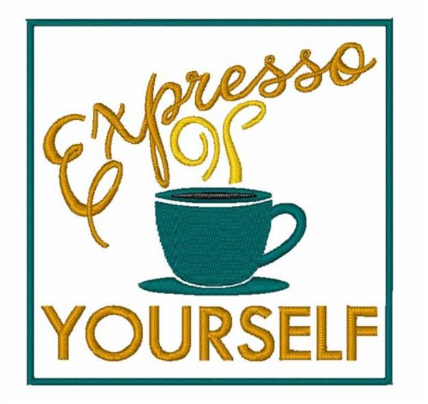 Picture of Expresso Yourself Machine Embroidery Design