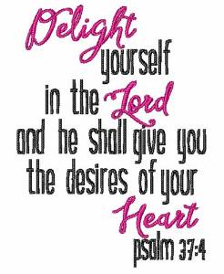 Picture of Psalm 37:4 Machine Embroidery Design