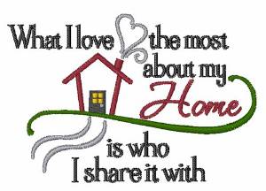 Picture of Share My Home Machine Embroidery Design