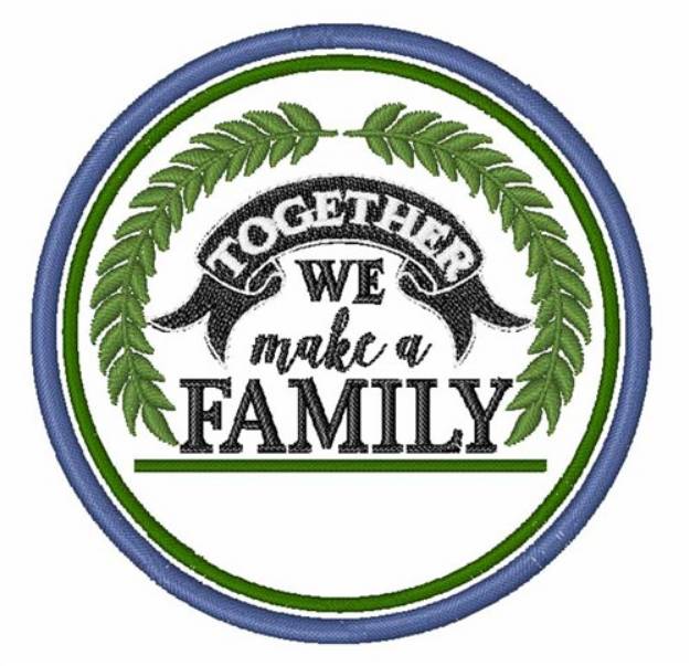 Picture of Together A Family Machine Embroidery Design