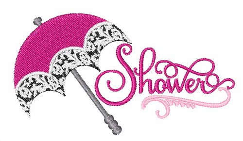 Shower Machine Embroidery Design