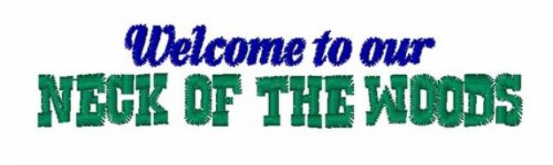 Picture of Welcome To Woods Machine Embroidery Design