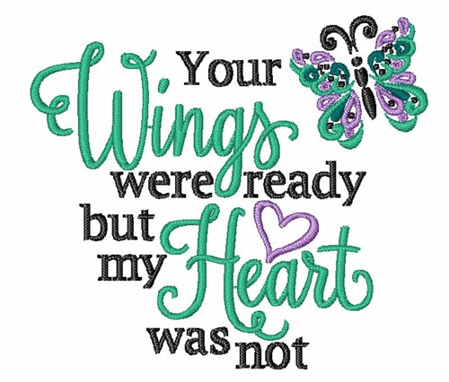 Your Wings Machine Embroidery Design