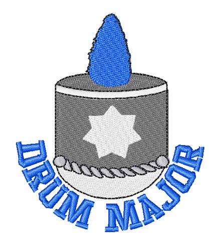 Drum Major Machine Embroidery Design