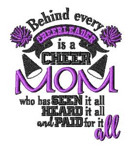 Picture of A Cheer Mom Machine Embroidery Design