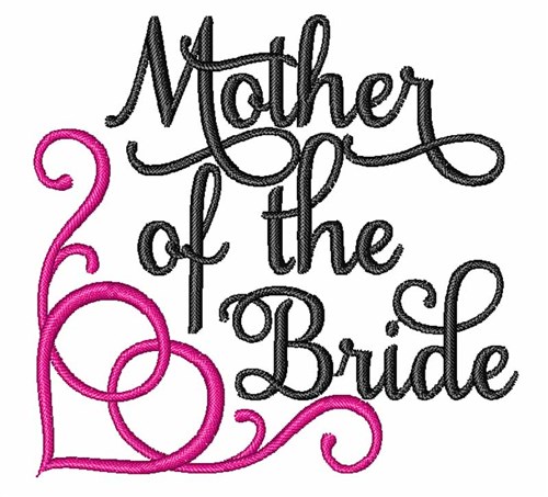 Mother Of Bride Machine Embroidery Design