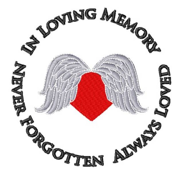 Picture of In Loving Memory Machine Embroidery Design