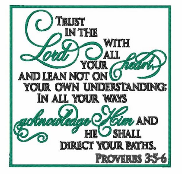 Picture of Proverbs 3:5-6