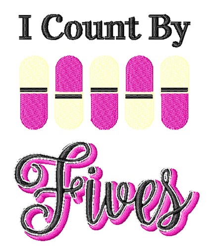 Count By Fives Machine Embroidery Design