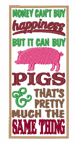 Buy Pigs Machine Embroidery Design
