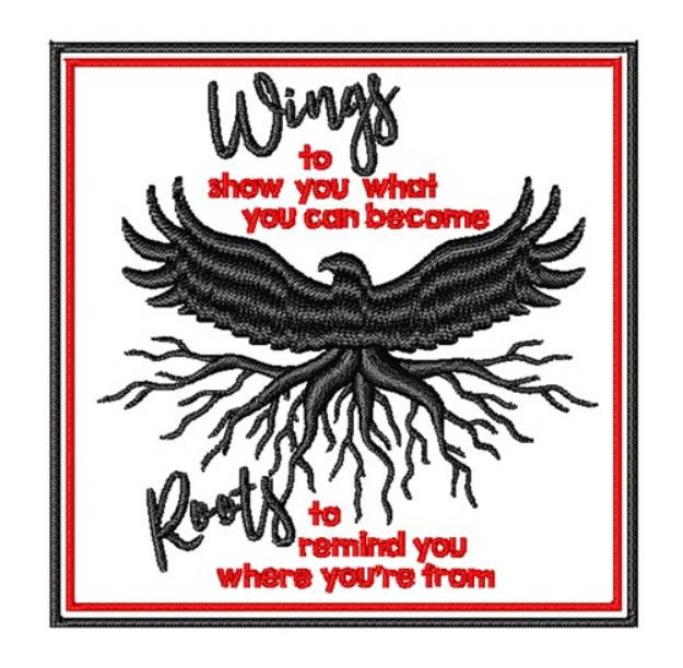 Picture of Wings & Roots Machine Embroidery Design