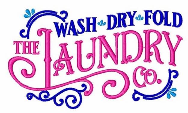 Picture of The Laundry Machine Embroidery Design