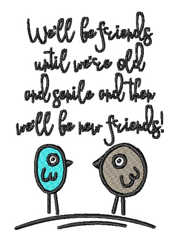 Well Be Friends Machine Embroidery Design
