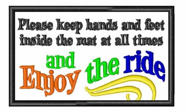 Picture of Enjoy The Ride Machine Embroidery Design