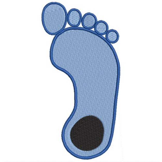 Picture of Tarheel Footprint Machine Embroidery Design