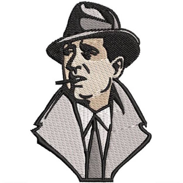 Picture of Humphrey Bogart Machine Embroidery Design