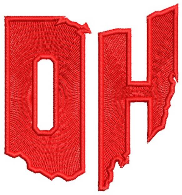 Picture of Ohio Machine Embroidery Design