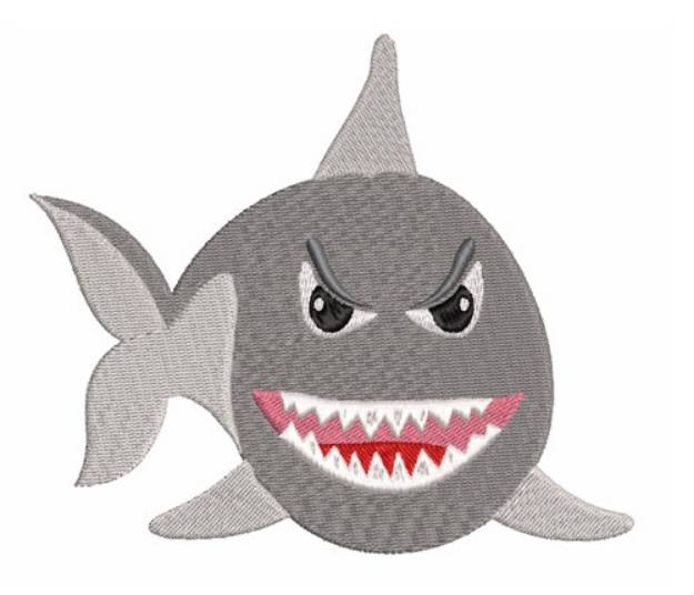 Picture of Fierce Shark Machine Embroidery Design