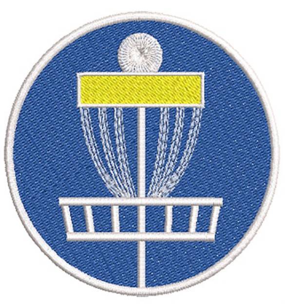Picture of Disc Golf Basket Machine Embroidery Design