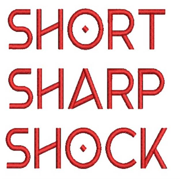 Picture of AMD Short Sharp Shock Machine Embroidery Design