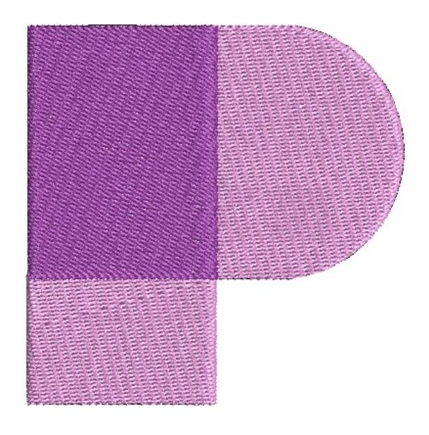 Picture of AMD Prism Monogram - P Machine Embroidery Design