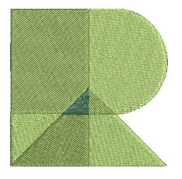 Picture of AMD Prism Monogram - R Machine Embroidery Design