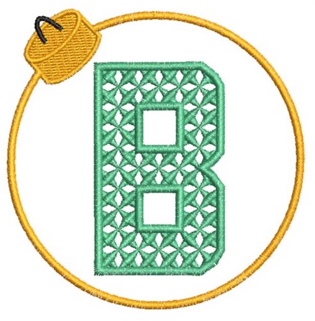 Picture of Christmas Ornament B Machine Embroidery Design