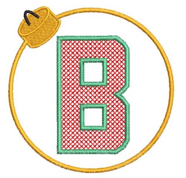 Picture of Christmas Ornament B Machine Embroidery Design