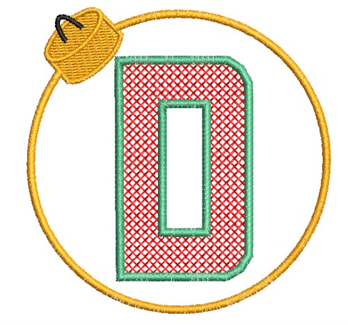 Christmas Ornament D Machine Embroidery Design